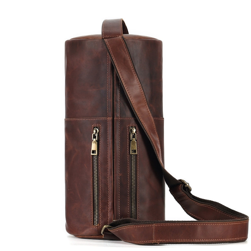 Vintage Umhängetasche aus Crazy Horse Leder