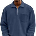 Henley Langarm-Hoodie mit Reissverschluss – Bild 5 | LuxeStyle