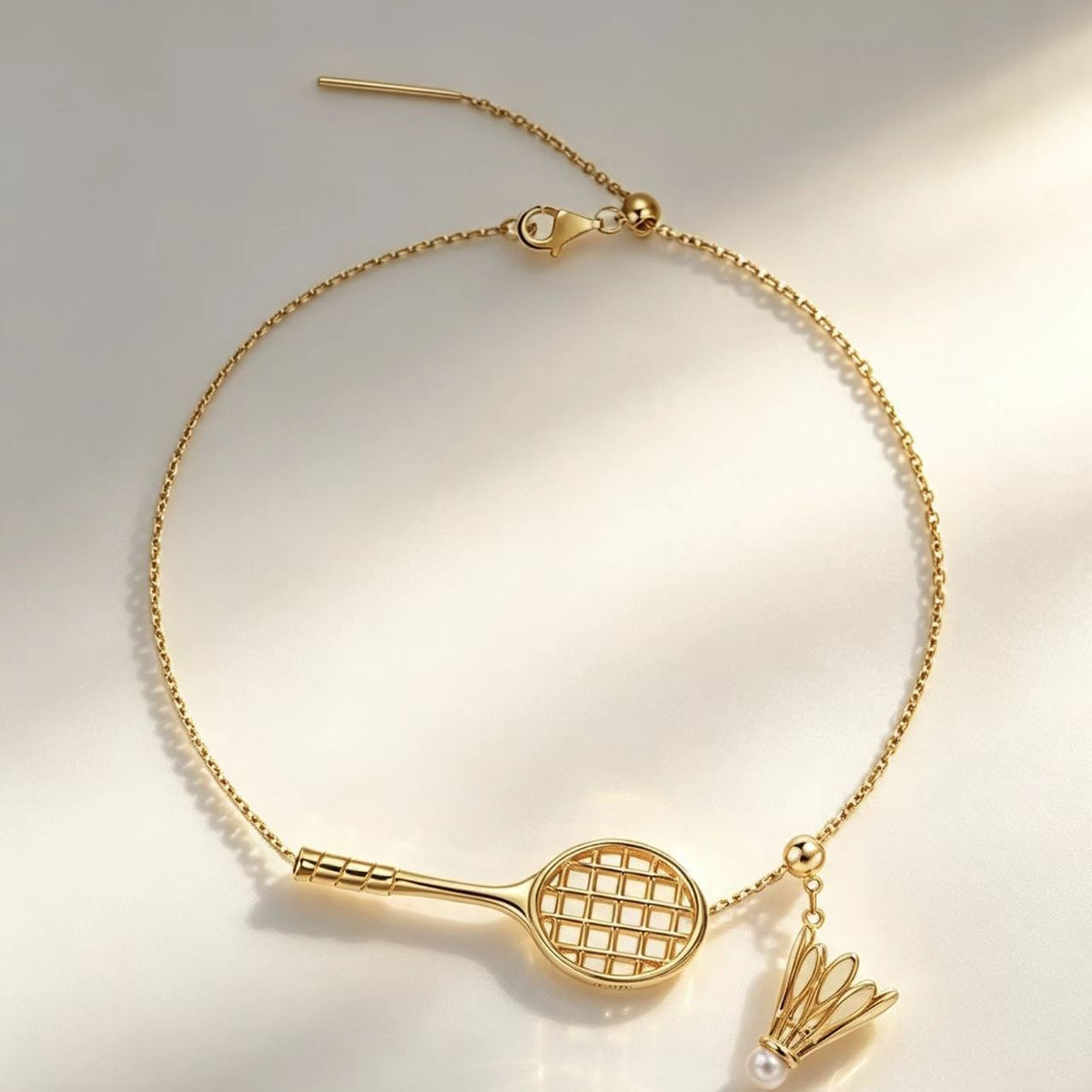Armband mit Badmintonschläger-Anhänger – Bild 2 | LuxeStyle