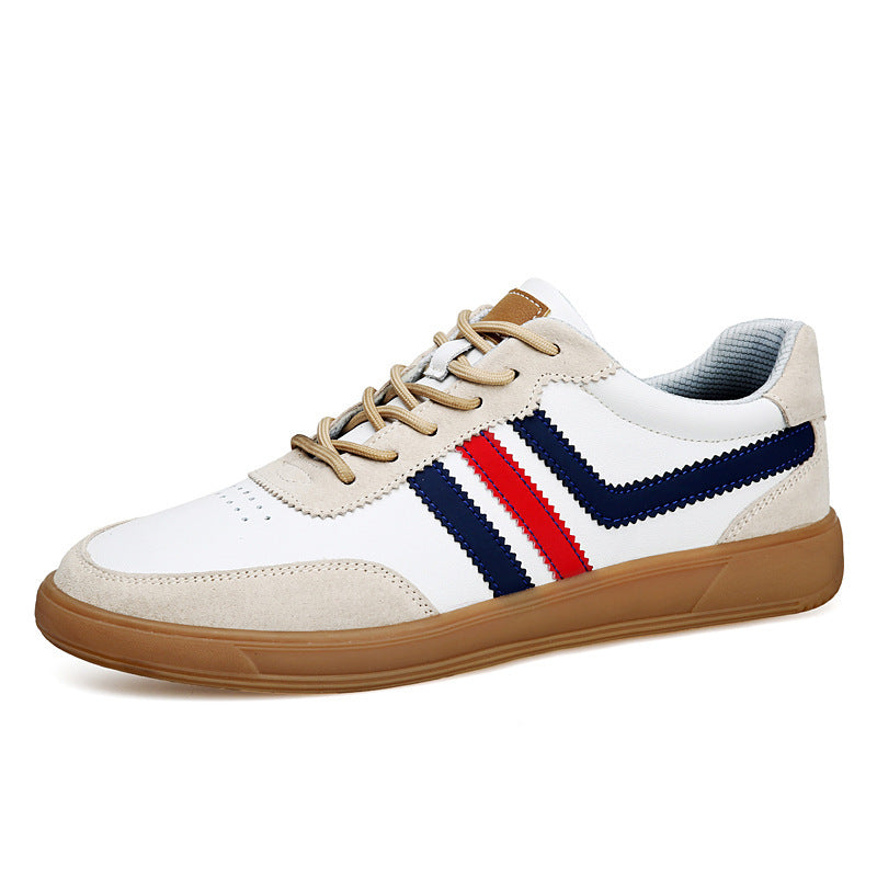 Männer-Leder-Sneaker mit Höhen-Boost