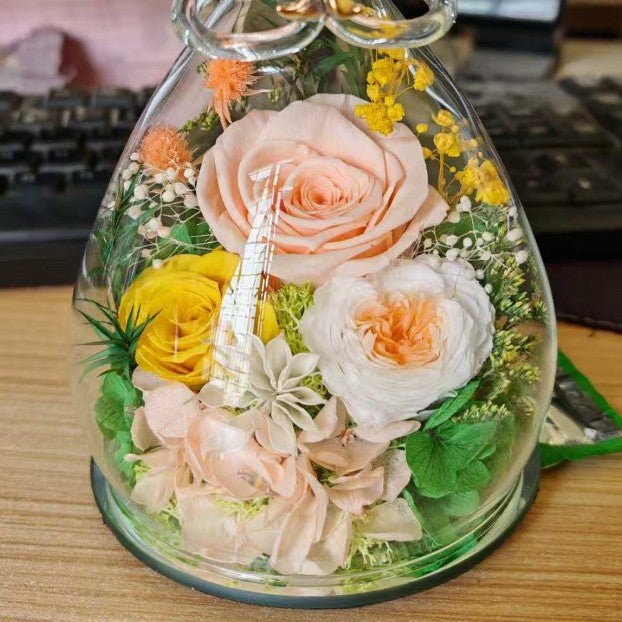 Rosenstrauss Engel-Geschenk (ewig haltbar)