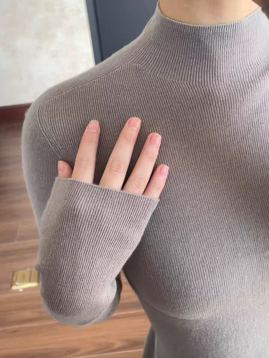 Premium Merino Wolle Rundhalspullover