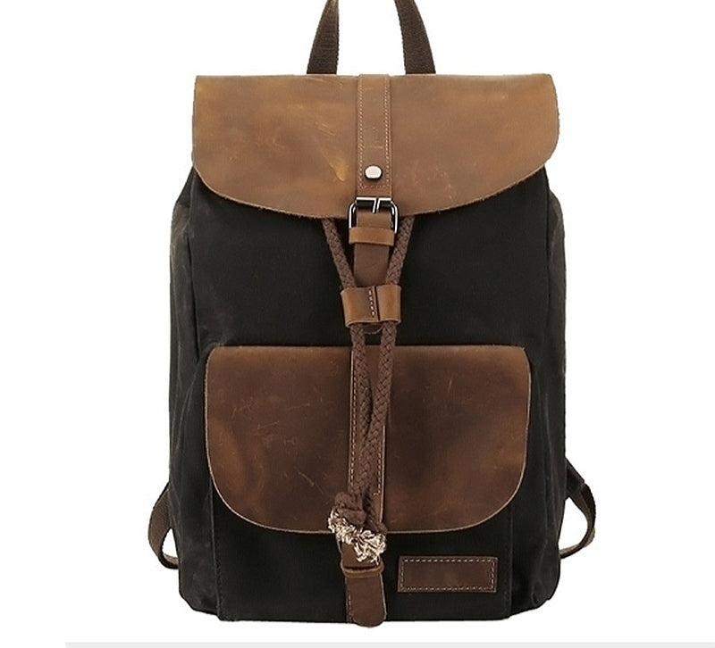 Wasserdichter Canvas-Rucksack im Retro-Stil