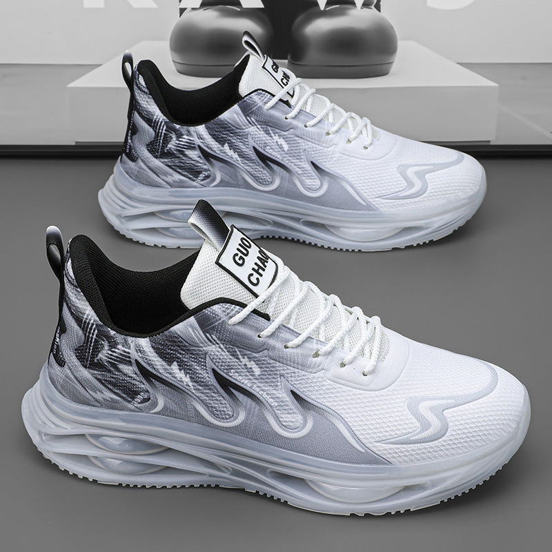 Sneaker mit mittlerer Plateausohle und Mesh-Obermaterial – Bild 3 | LuxeStyle