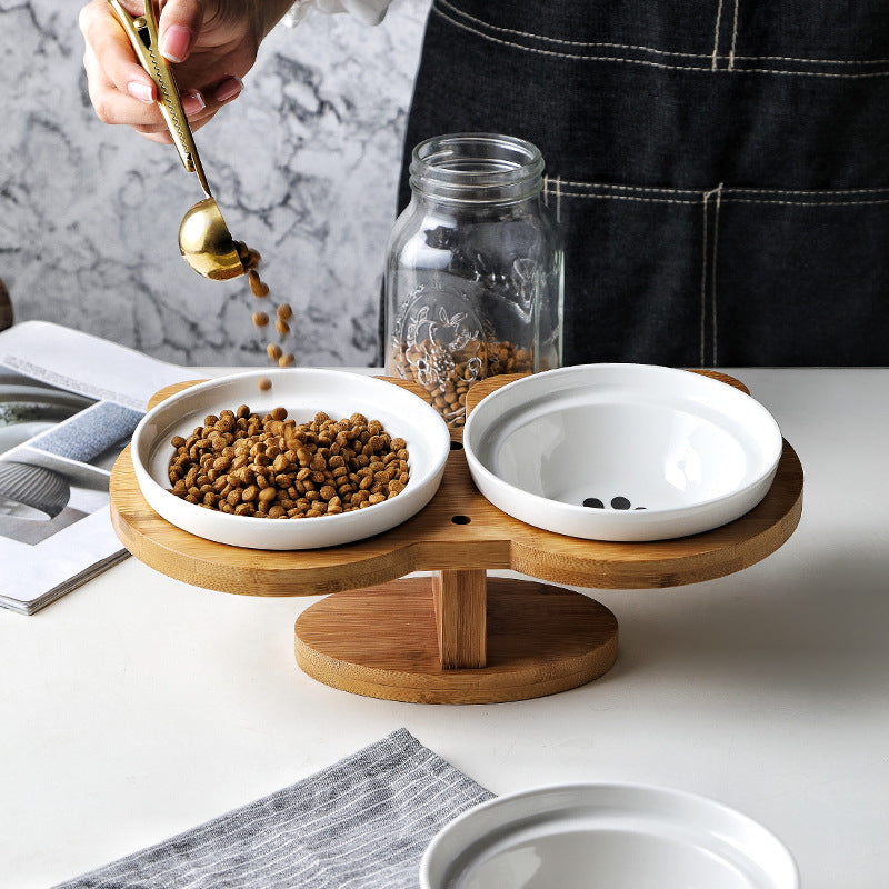 Holz-Ceramik-Katzenbowlenset – Bild 7 | LuxeStyle