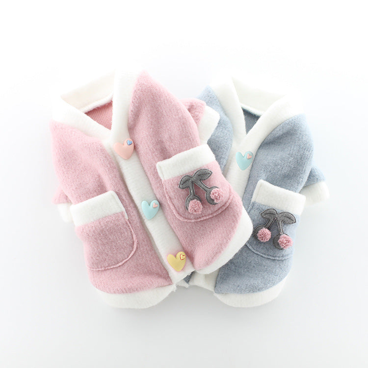 Hundemantel aus Acryl – Pink/Blau – Bild 5 | LuxeStyle