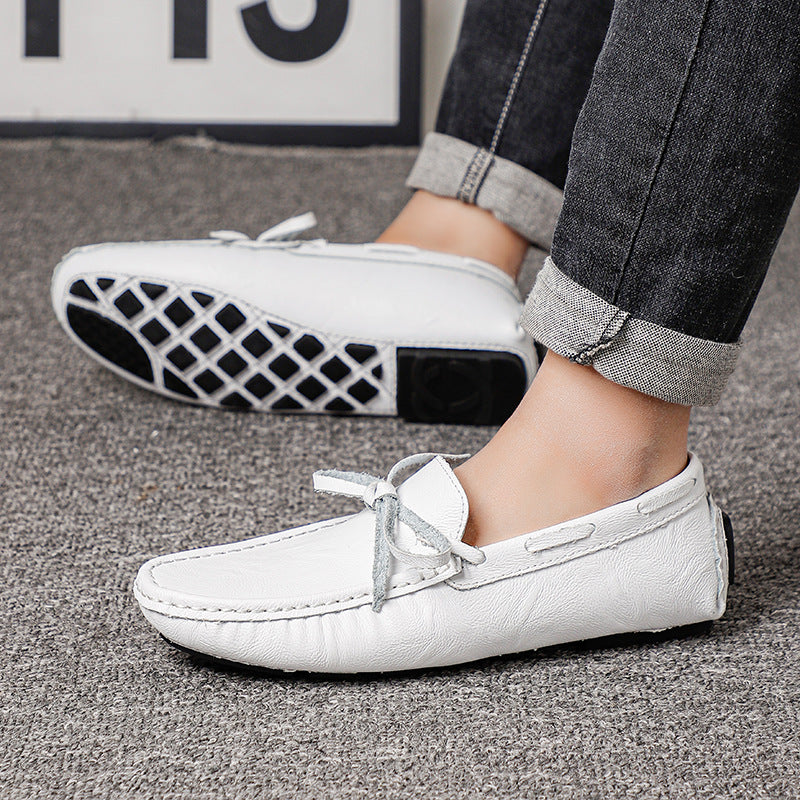 Schwarzes Leder-Sneaker – Bild 4 | LuxeStyle