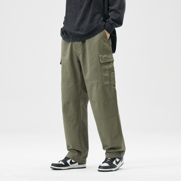 Herren Relaxed-Fit Straight-Leg Freizeithose
