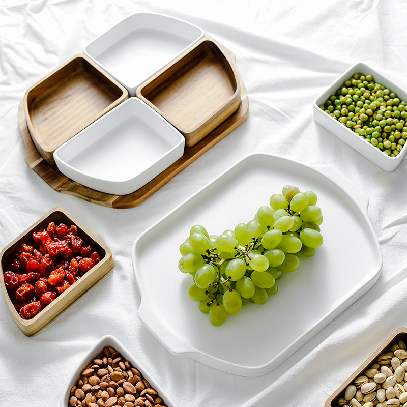 Snack- und Früchteteller aus Holz & Keramik | LuxeStyle