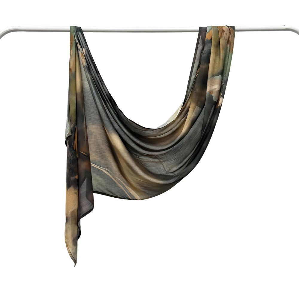 Kopftuch aus Modal-Baumwolle mit Marmor-Print – Bild 14 | LuxeStyle