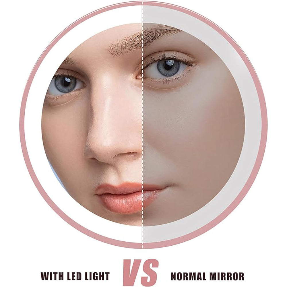 Reise-Makeup-Spiegel mit LED-Licht