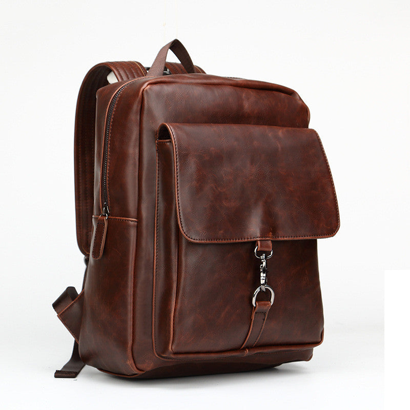 Retro-PU-Leder-Rucksack für Männer | LuxeStyle