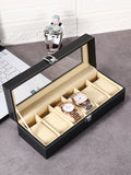 Leinwand-Box für Uhren – 12‑Bit Luxus‑Version mit Schloss | LuxeStyle