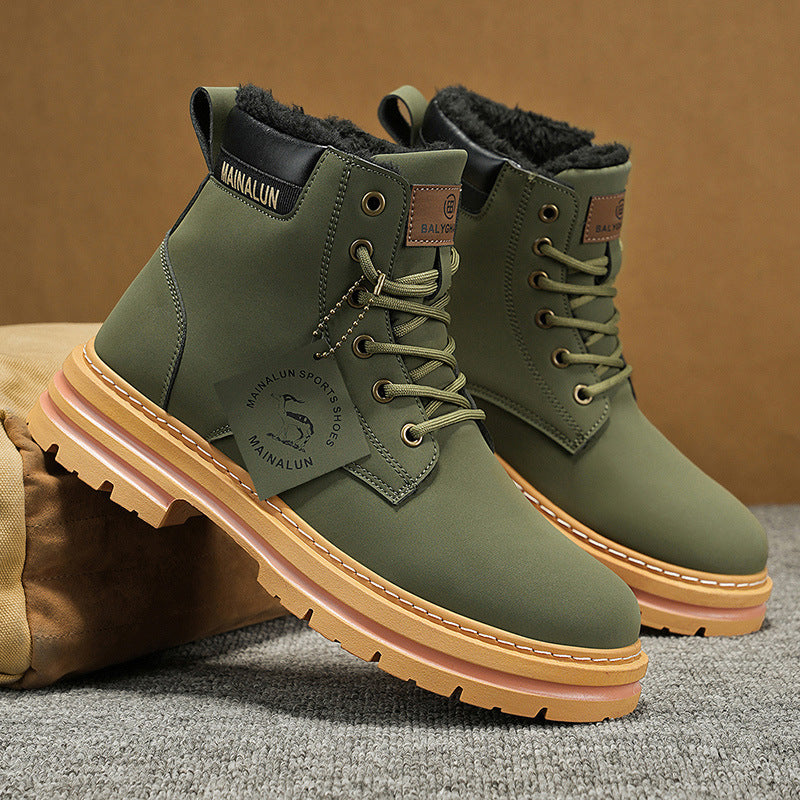 Herrenwinterschuhe mit Fleecefutter für Wärme