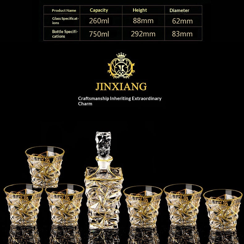 Kristall Whiskey Tassen Set