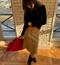 Eleganter Fishtail-Rock im Retro-Stil