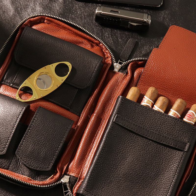 Leder-Cigar-Tasche