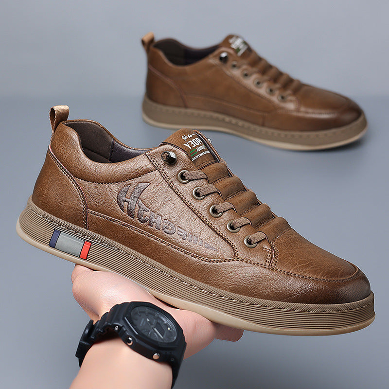 Atmungsaktive Freizeit-Lederschuhe für Herren