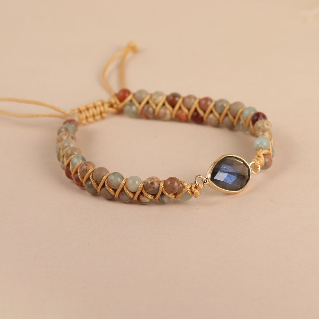 Armband mit Shoushan-Stein-Anhänger – Bild 3 | LuxeStyle