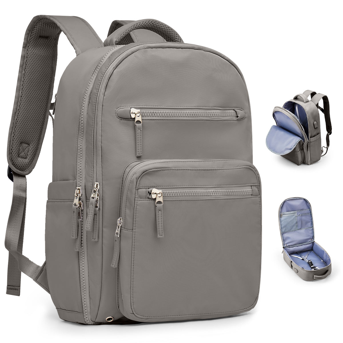 Business-Reiserucksack mit Kompression und USB-Anschluss – Bild 3 | LuxeStyle