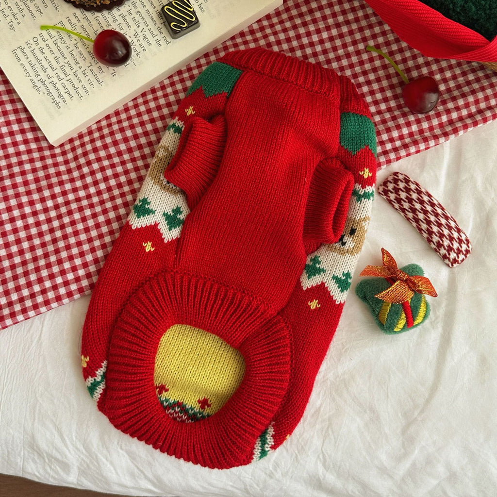 Haustierpullover Weihnachten Kirsche – Bild 2 | LuxeStyle