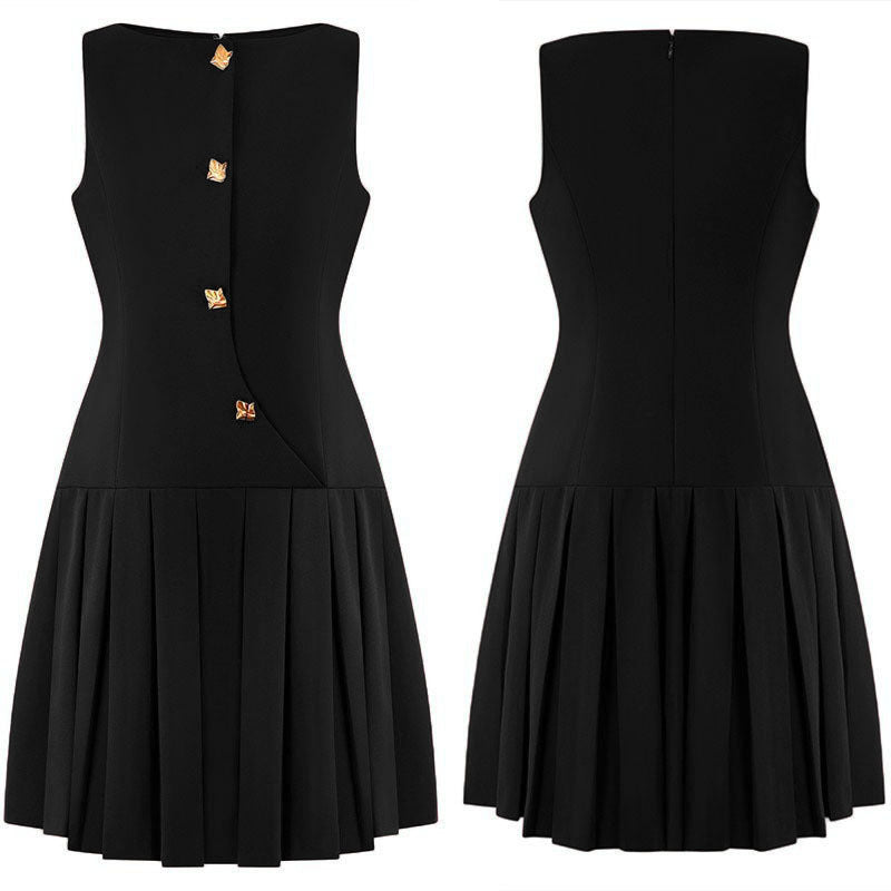 Elegantes ärmelloses Plisseekleid – Bild 10 | LuxeStyle