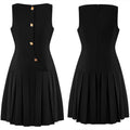 Elegantes ärmelloses Plisseekleid – Bild 10 | LuxeStyle