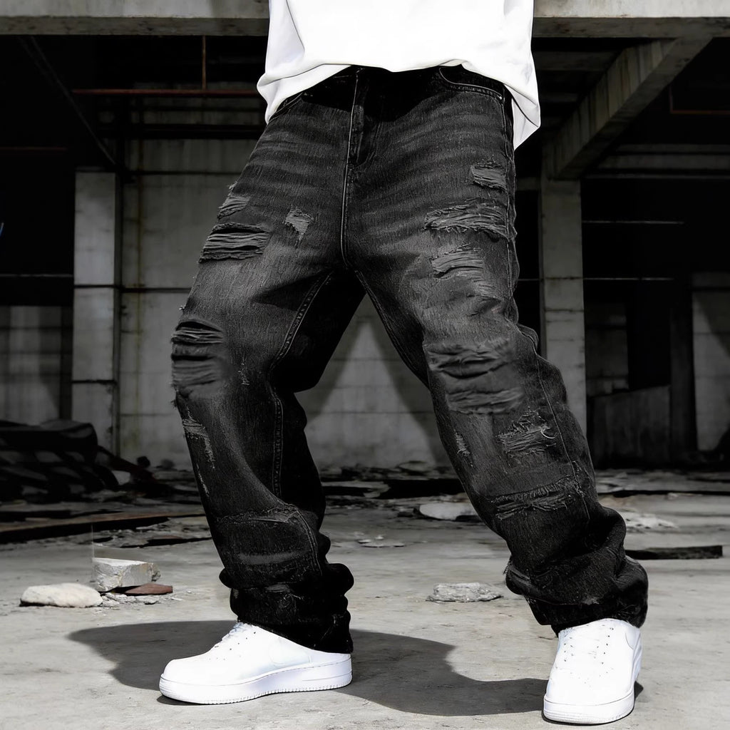 Retro-Casual-Hose mit Patchwork
