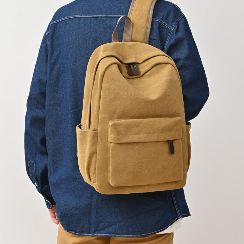 Canvas Rucksack grosse Kapazität – Bild 6 | LuxeStyle