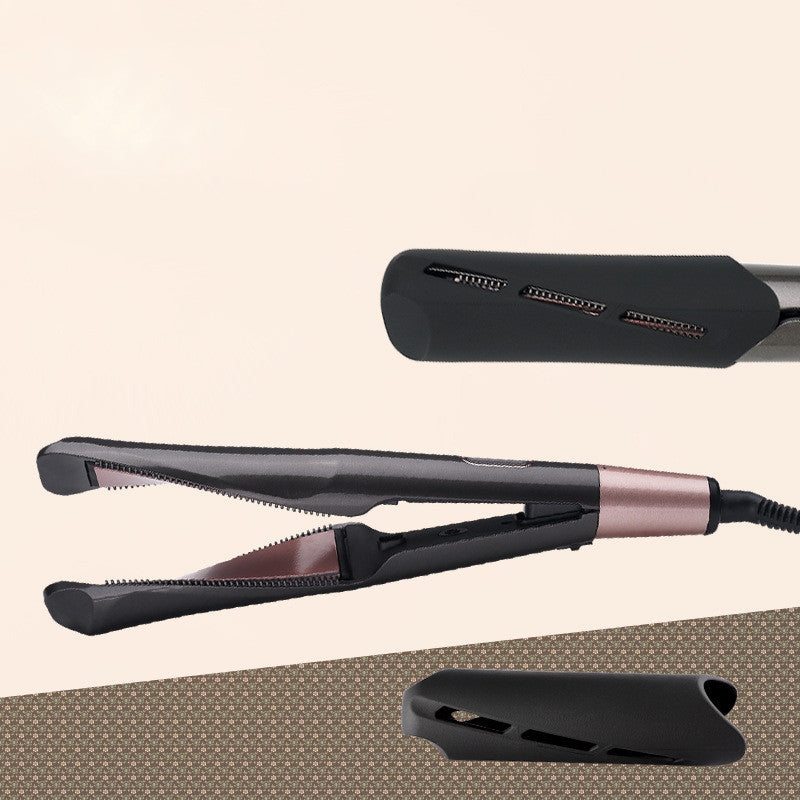 2-in-1 Glätteisen & Lockenstab mit LCD-Anzeige