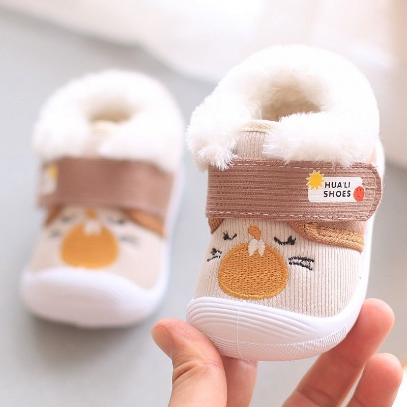 Weisse Baby Quietschschuhe mit weicher Sohle für Frühling/Herbst