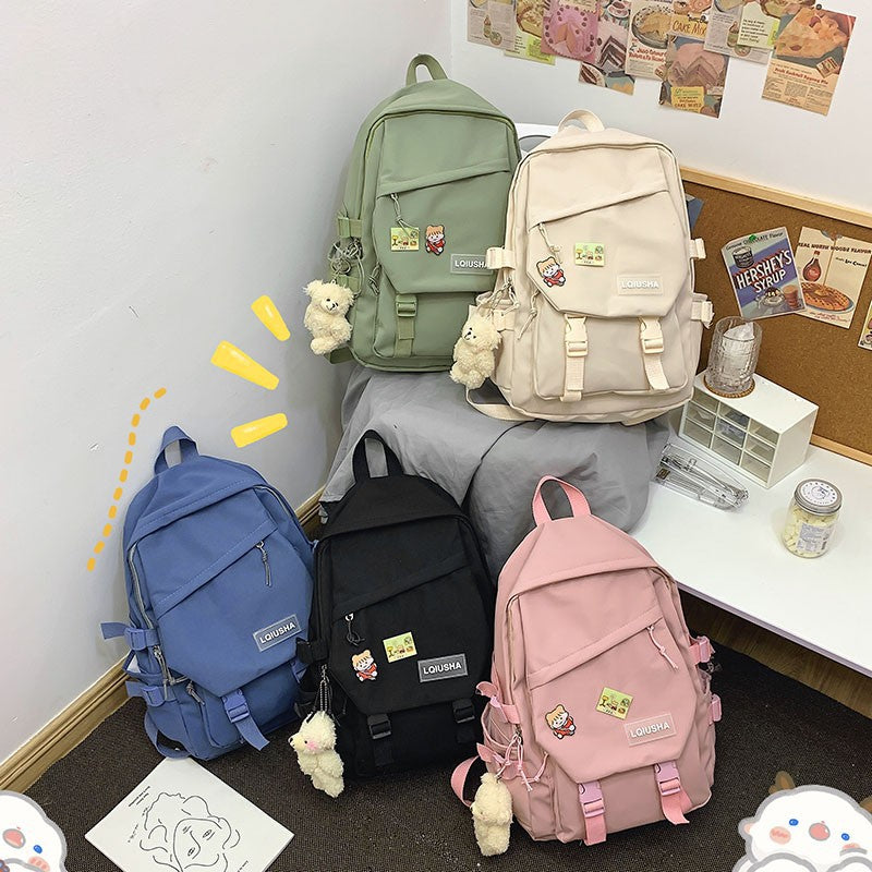 Grosser Nylon-Rucksack für Schule | LuxeStyle
