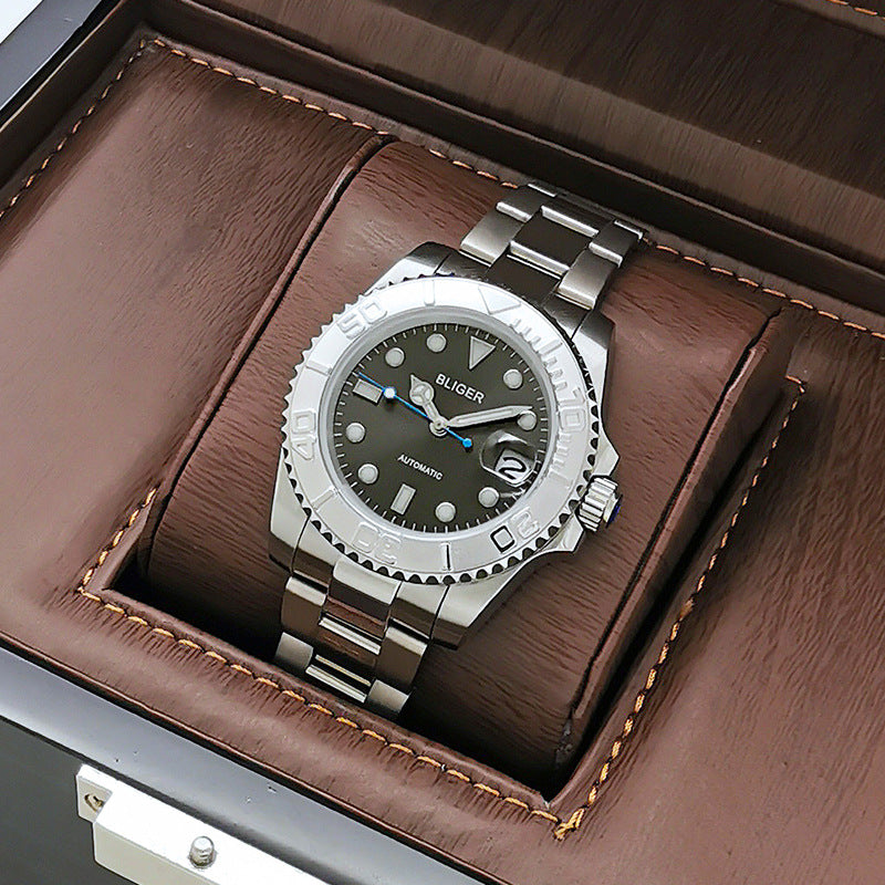 Mechanische Armbanduhr mit Kalender – Bild 4 | LuxeStyle