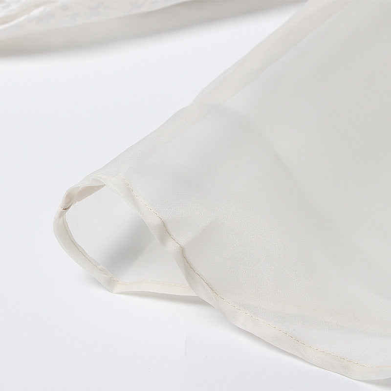 Bluse mit Floralem Stickerei