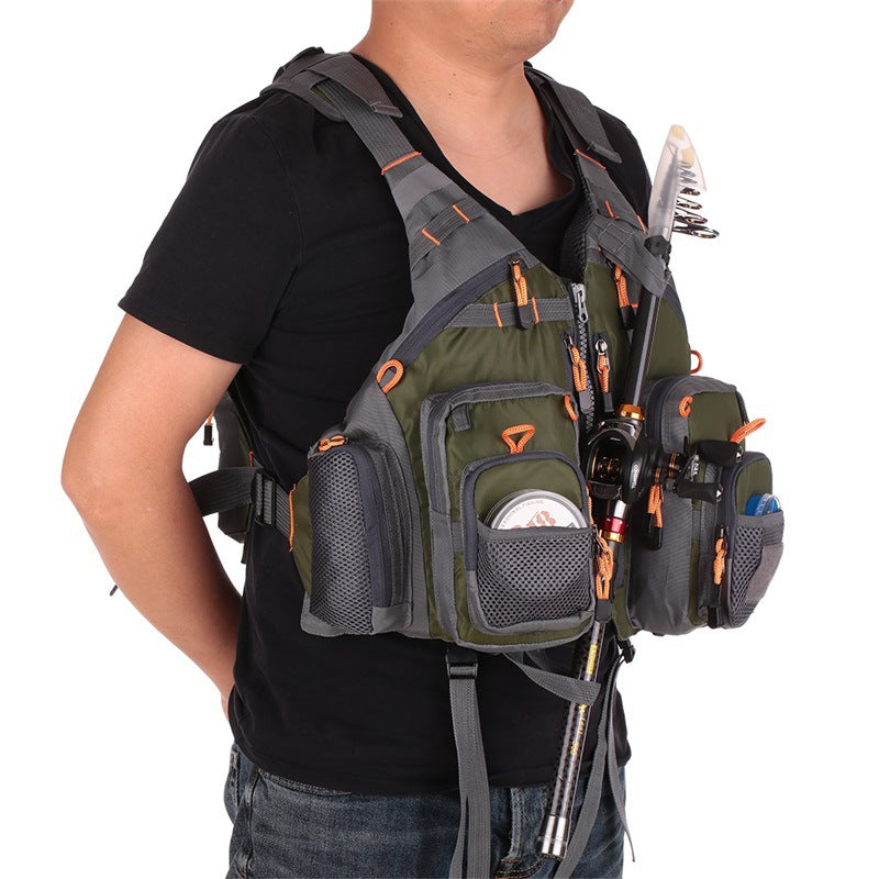 Schwimmweste für Herren mit vielen Taschen – Bild 4 | LuxeStyle