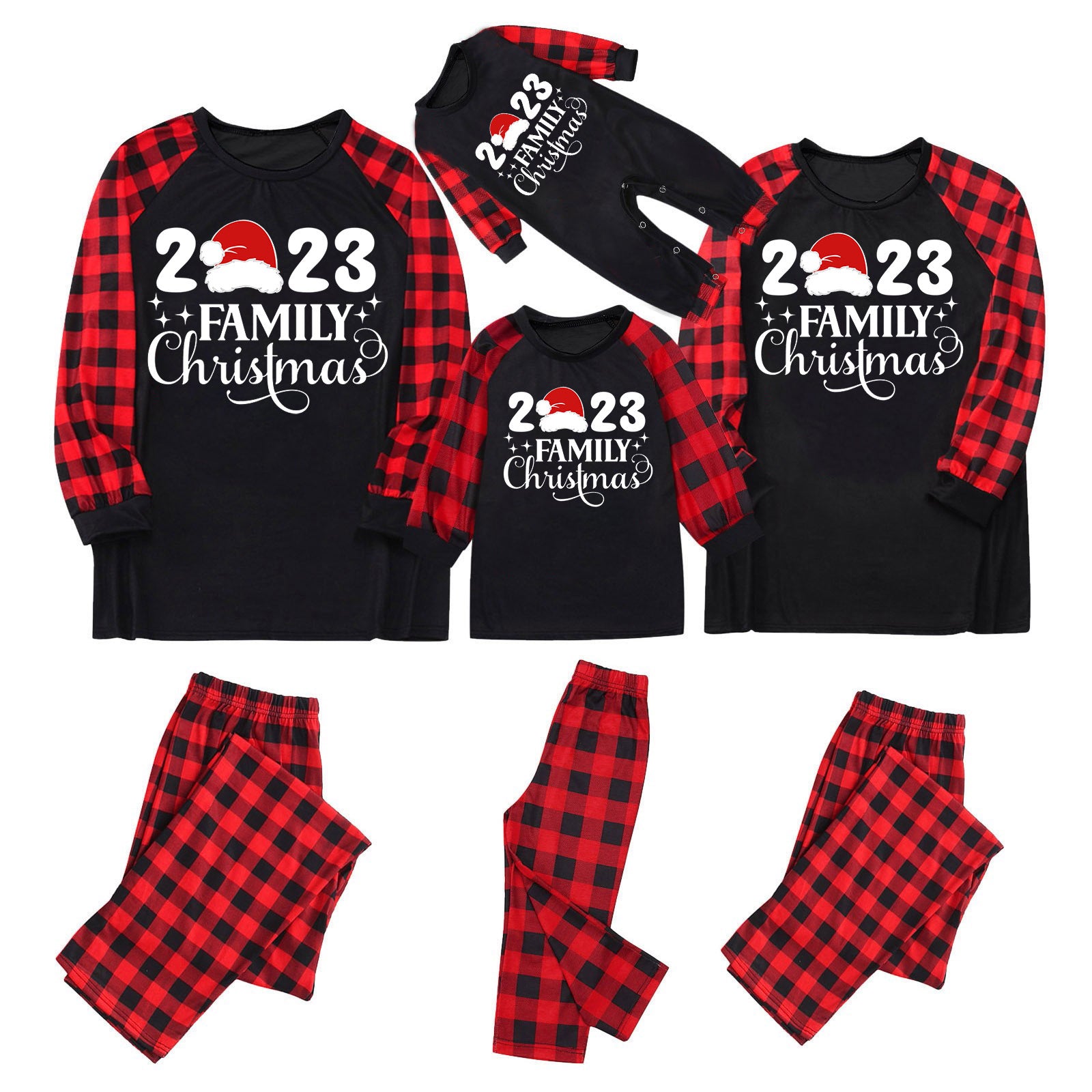 Weihnachts Pyjama-Set für die ganze Familie