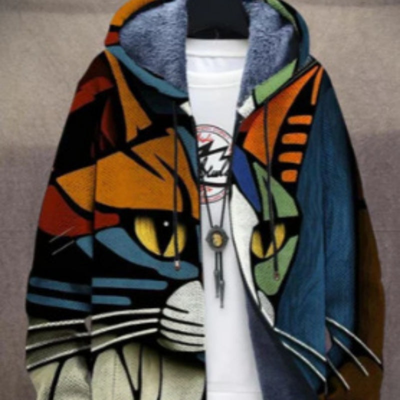 Herren Hoodie mit 3D-Print – Ansicht 2