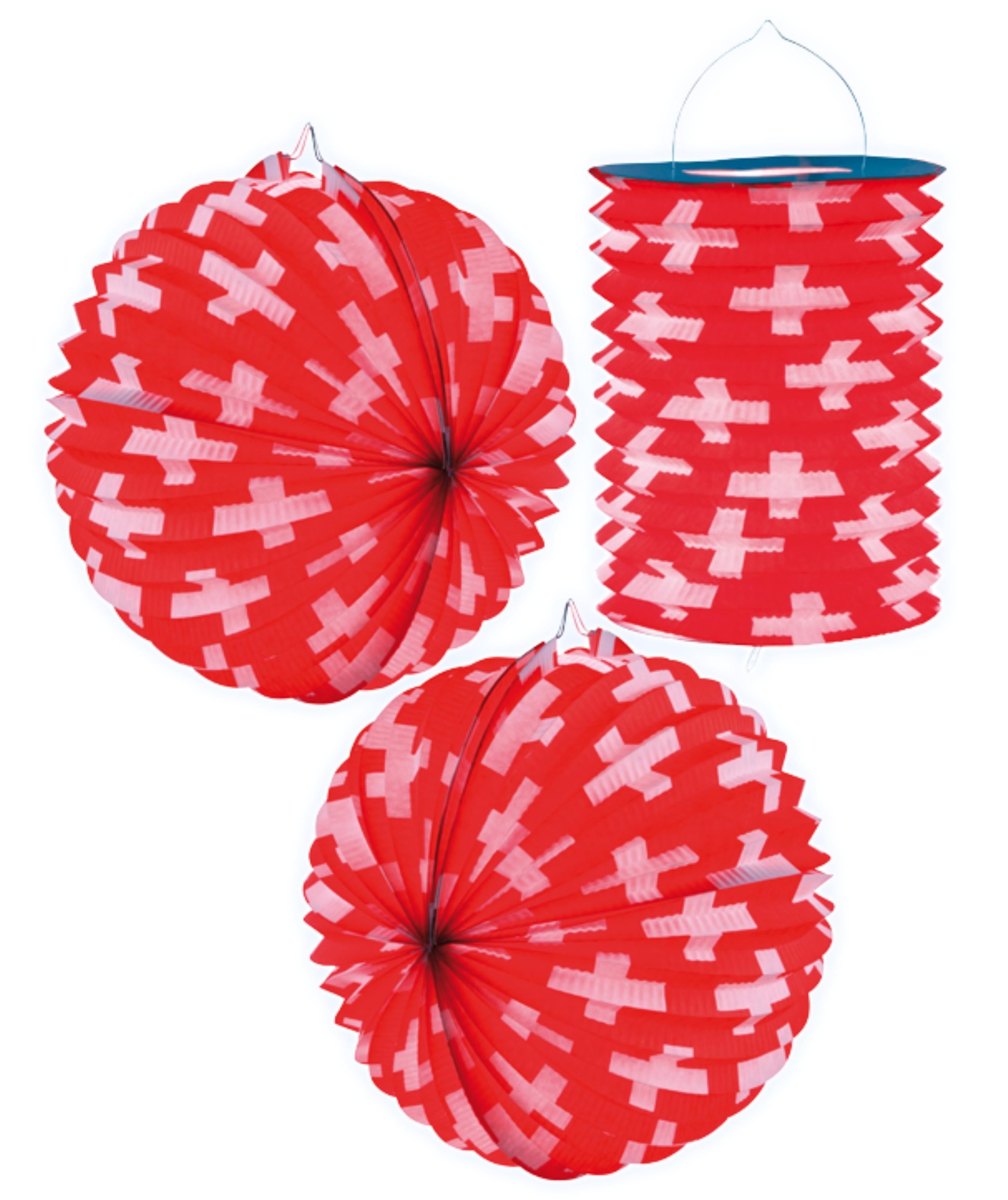 Schweizer Lampion-Set