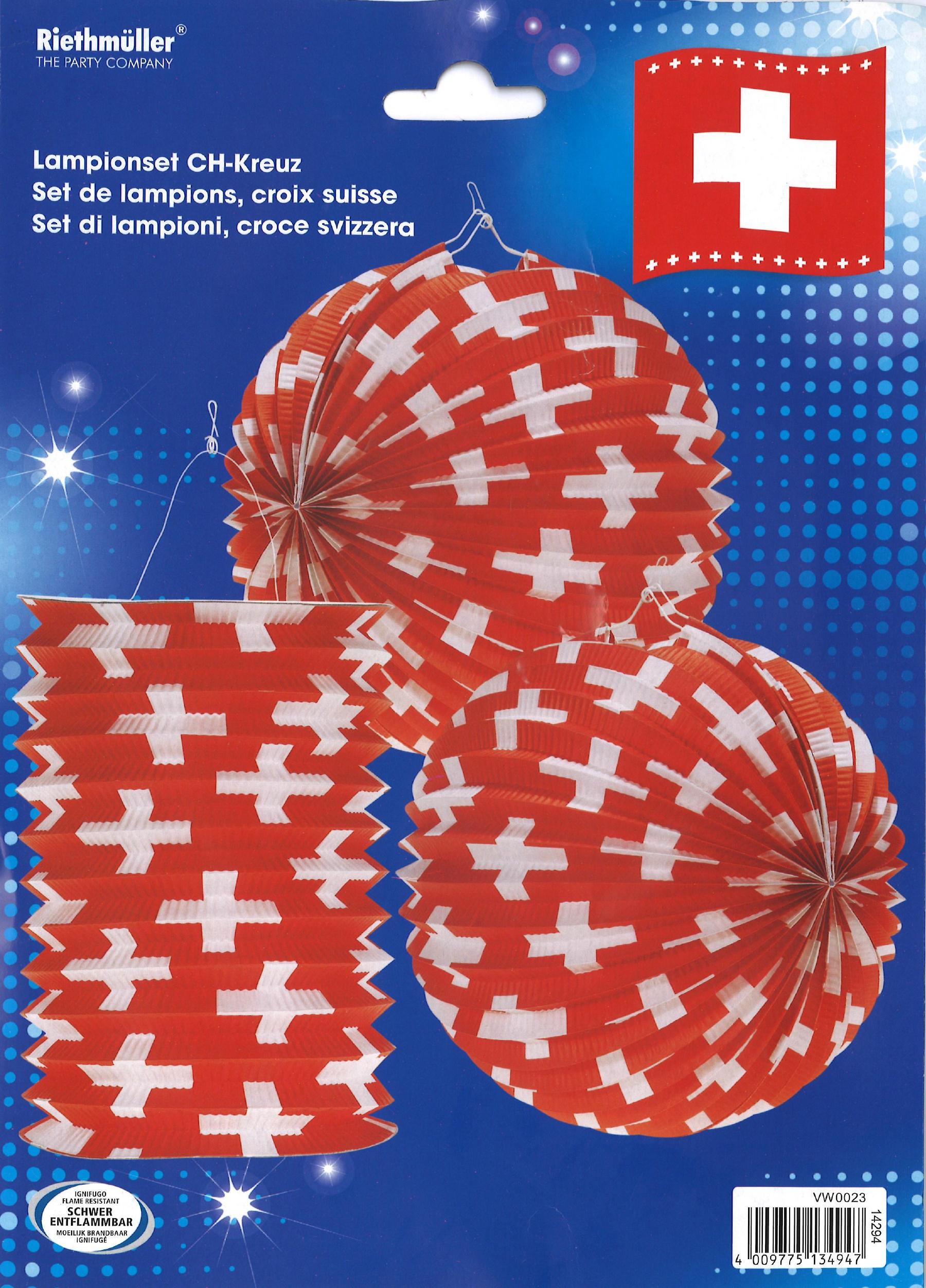Schweizer Lampion-Set