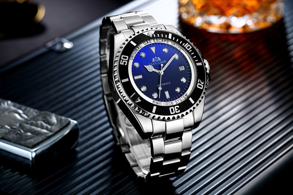 Mechanische Herrenuhr mit Leuchtzeigern – Bild 7 | LuxeStyle
