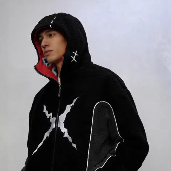 Y2K Fleece Hoodie für Herren