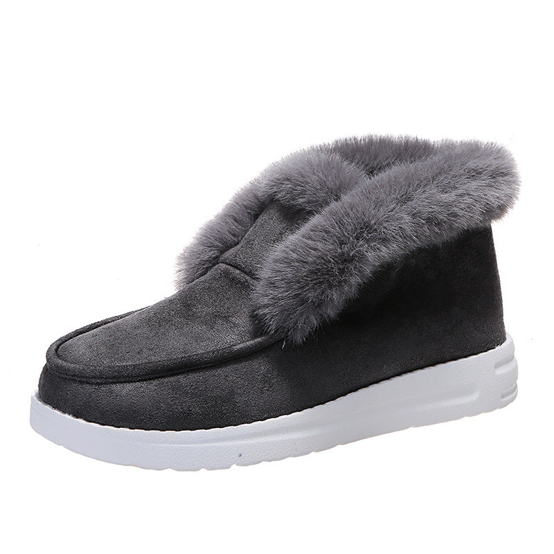 Warme Winter Ankle Boots mit Plüschfutter