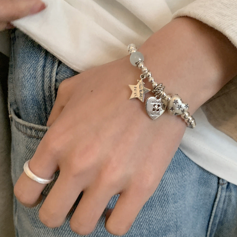 Herz- und Stern-Armband im koreanischen Stil – Bild 2 | LuxeStyle