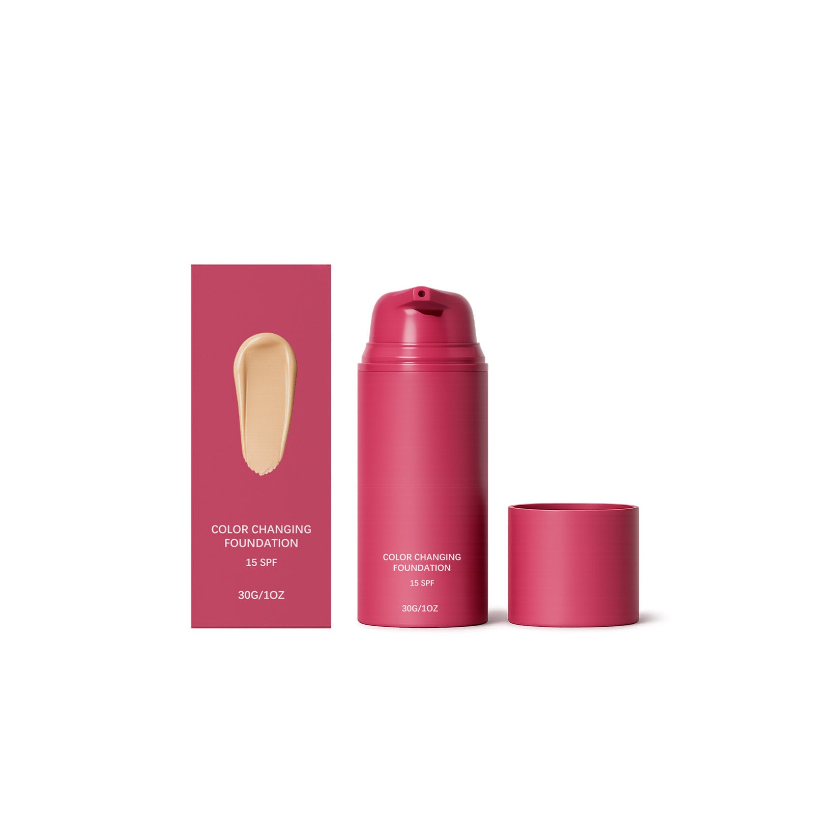 Thermo-reaktive Foundation, passt sich dem Hautton an