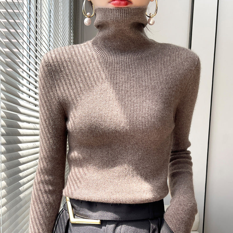 Langarm Strickpullover Slim Fit