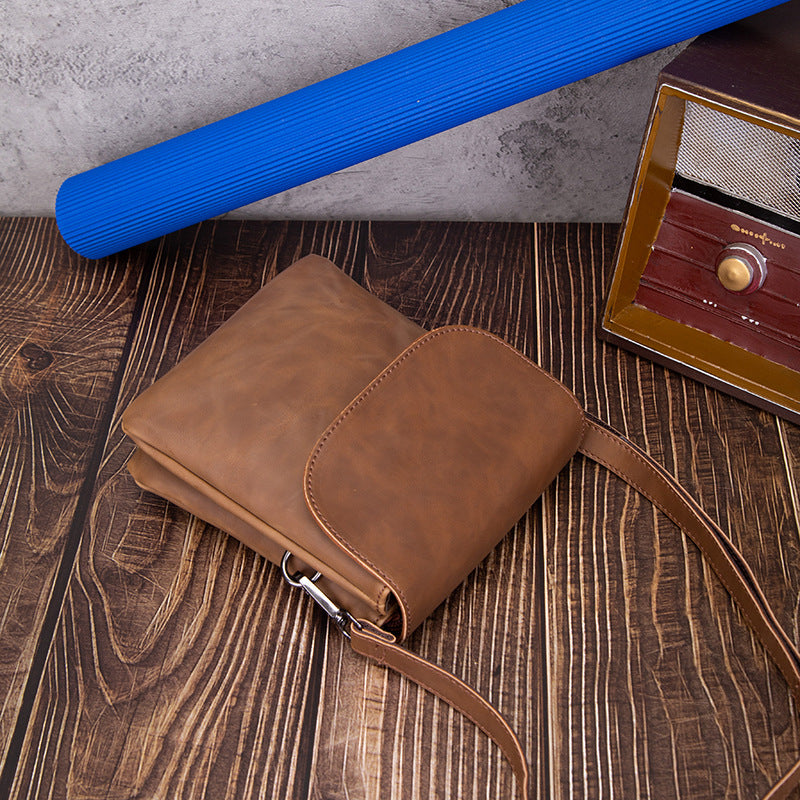 Satchel aus Leder mit Doppelboden – Braun – Bild 2 | LuxeStyle