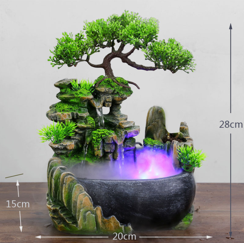 Luftbefeuchter mit Fels- und Wasserfall-Design | LuxeStyle