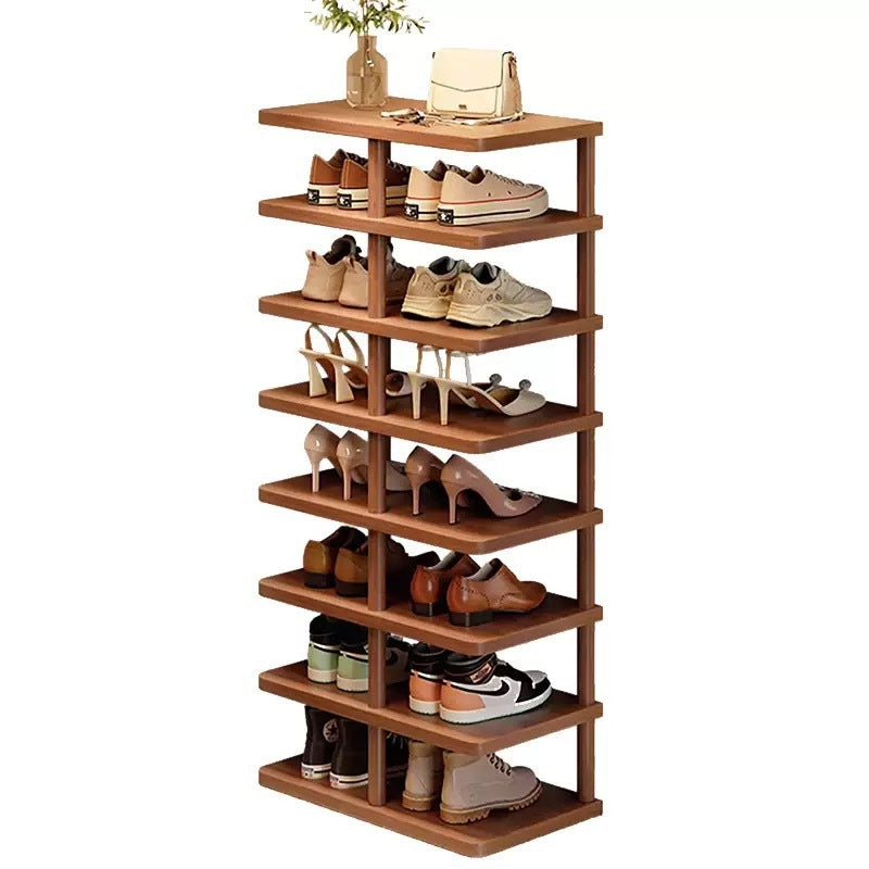 Mehrstöckiges Holz-Schuhregal
