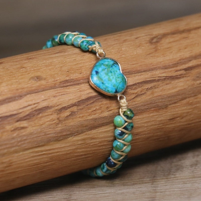 Chakra-Armband mit Herz-Natursteinen – Bild 3 | LuxeStyle