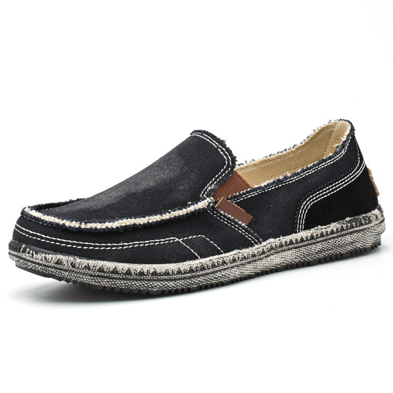 Herren Canvas Loafer Washed Denim